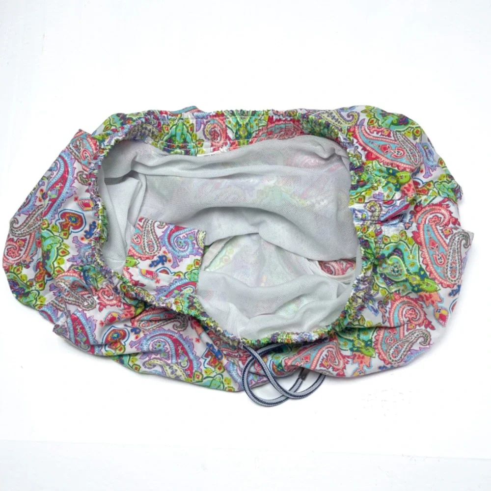 Peter‎ Millar Paisley Print Lined Swim Trunks Drawstrings Multicolor Men's L